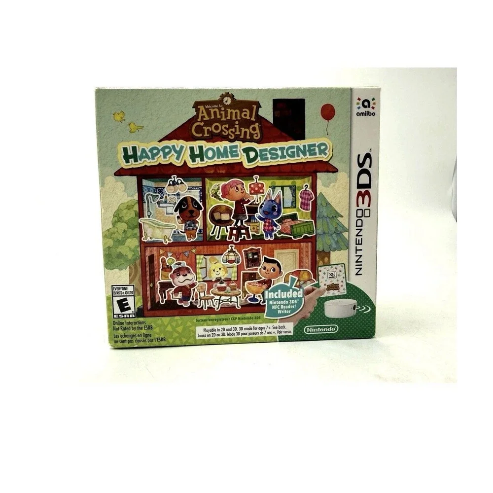 Nintendo Animal Crossing: Happy Home Designer w NFC Reader/Writer 3DS Amiibo Crd
